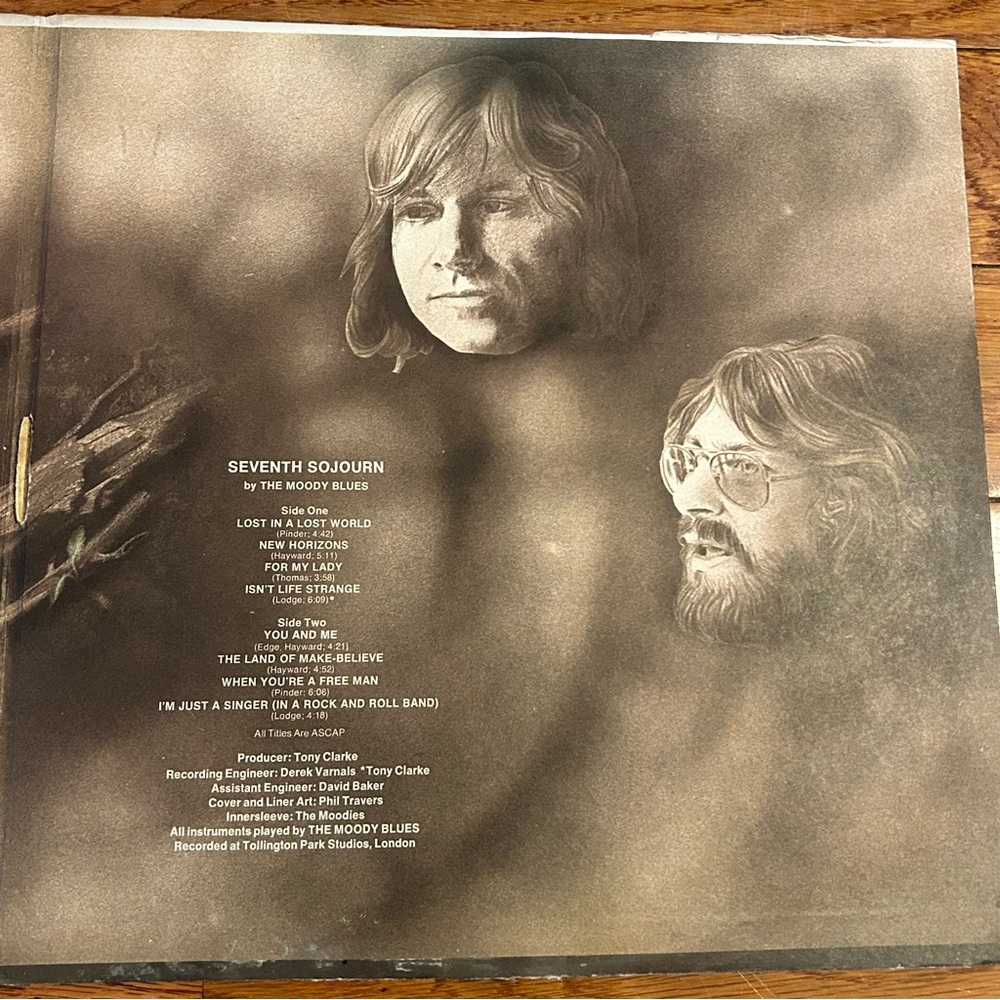 1972 The Moody Blues Seventh Sojourn Vinyl Album 70s Vintage - Picture 8 of 12